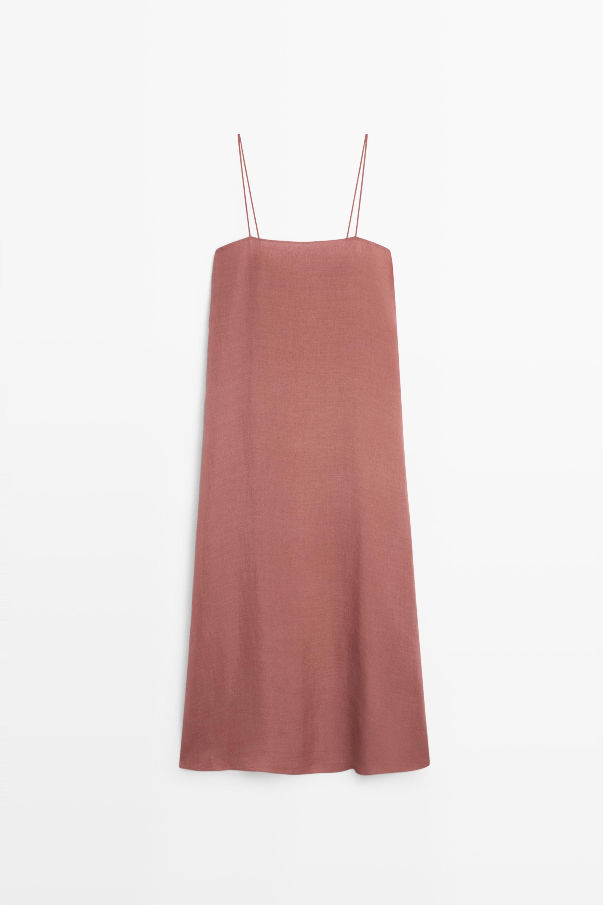 Robe midi fluide superposée